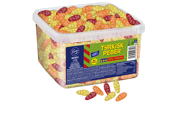 Tyrkisk Peber Chili Pebers loose candy mix 2,2kg
