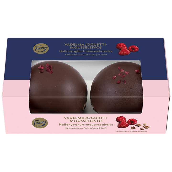 Fazer Vadelmajogurtti -mousseleivos 2kpl 130g