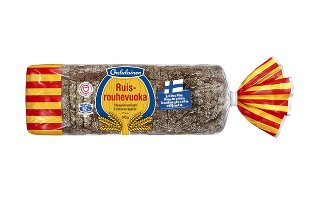 Oululainen Ruisrouhevuoka 975g, wholegrain rye bread