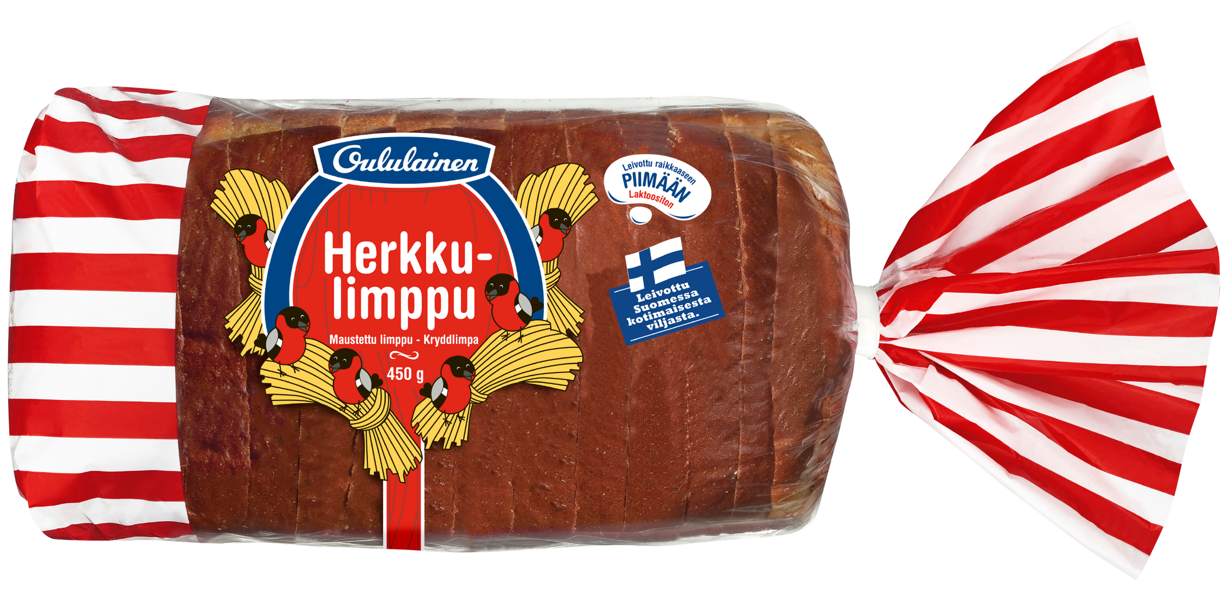 Oululainen Äitimuorin Herkkulimppu 450g, flavoured loaf
