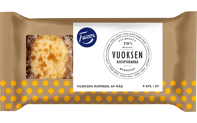 Fazer Vuoksen Riisipiirakka 9kpl 330g - Fazer Pro