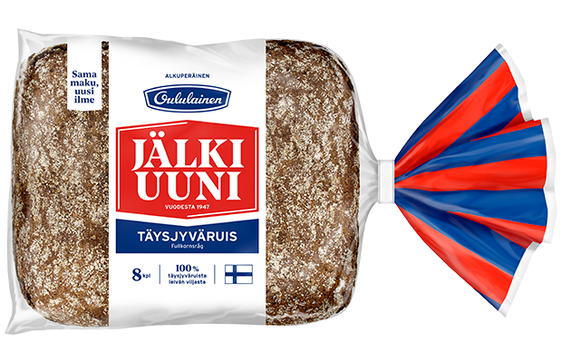 Oululainen Jälkiuunipala Täysjyväruis 8kpl 480g