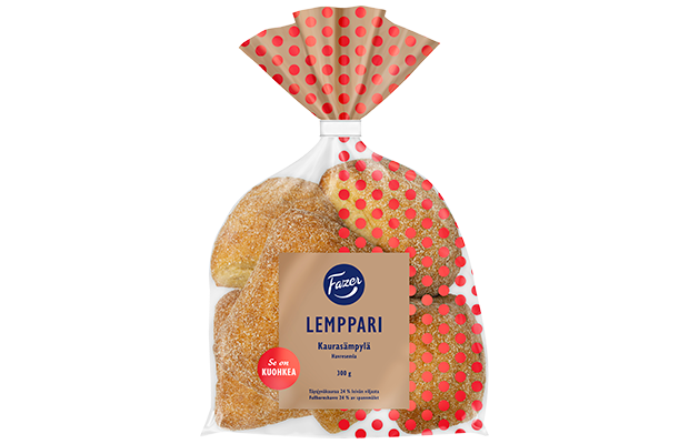 Fazer Lemppari Kaurasämpylä 6kpl 300g