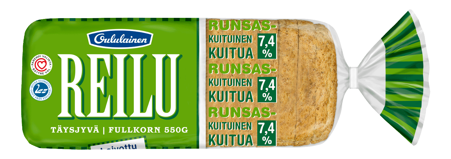 Oululainen Reilu Täysjyvä 550g