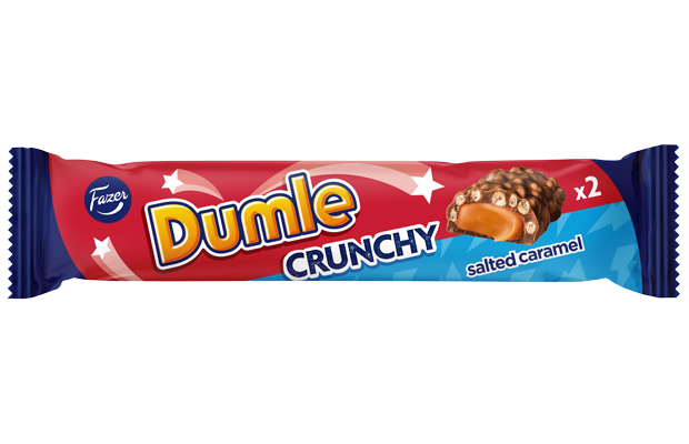 Dumle Crunchy Salted Caramel chocolate countline 55g