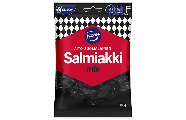 Fazer Salmiakki Mix 180g wine g with liq