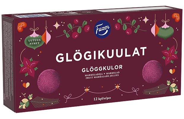 Fazer Glögikuulat makeisrasia 260g