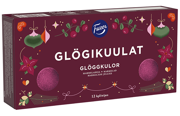 Fazer Glögg Jellies candy box 260g