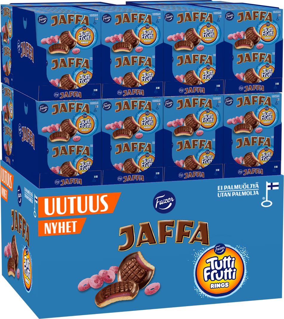 Jaffa Tutti Frutti Rings sponge cake 300g x144 HP