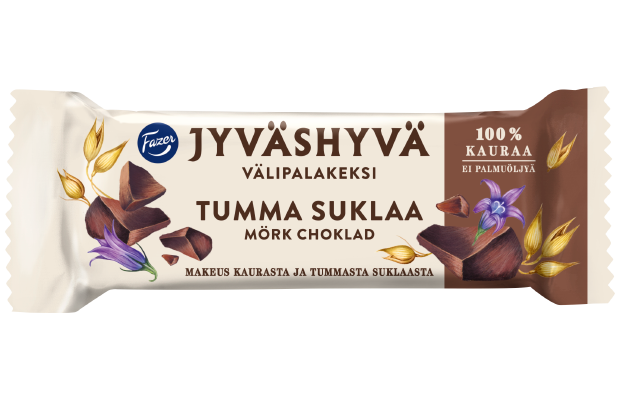 Jyväshyvä snack biscuit dark chocolate 180 g 