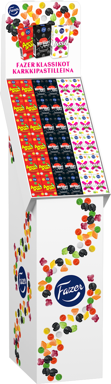 Ässä Mini, Aarre Arkku, Merkkari Candy pastilles 38-40gx180 3var MixDSP