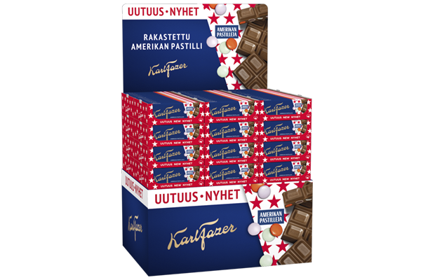 Karl Fazer Amerikan pastilleja suklaalevy 180gx528 PL