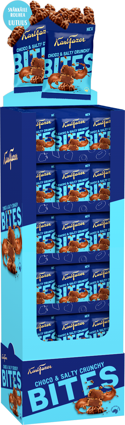 Karl Fazer Choco & Salty Crunchy Bites 94gx120 DSP