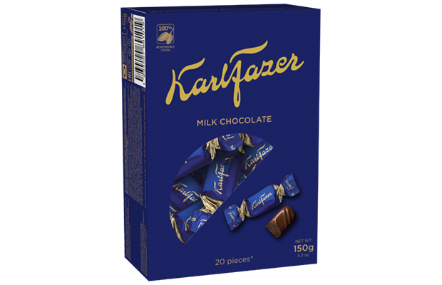 Karl Fazer milk chocolates 150g box