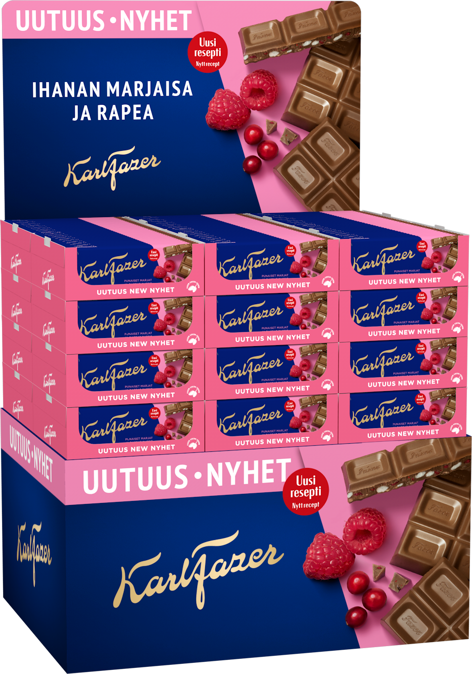 Karl Fazer Punaiset marjat suklaalevy 180 g