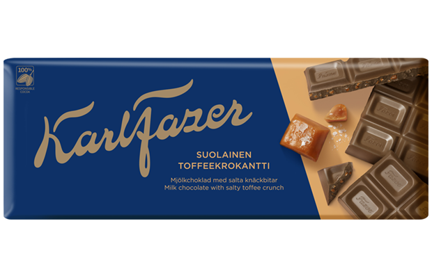 Karl Fazer Salty toffee crunch in Milk Chocolate 200 g