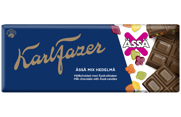 Karl Fazer Ässä Mix Fruit chocolate tablet 200g - Fazer Pro