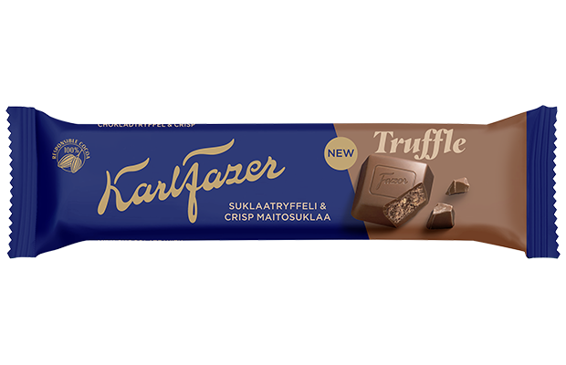 Karl Fazer Suklaatryffeli & Crisp suklaapatukka 37g