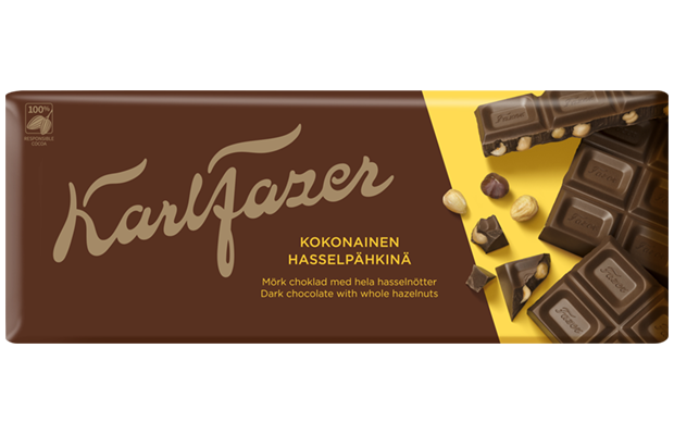 Karl Fazer Dark Whole Hazelnuts 200 g