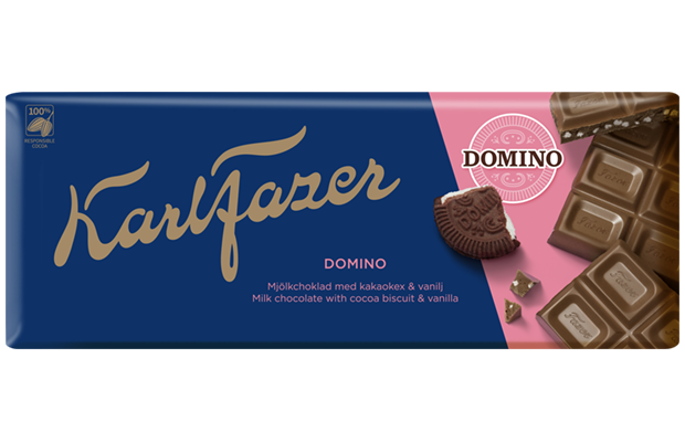 Karl Fazer Domino milk chocolate 195 g