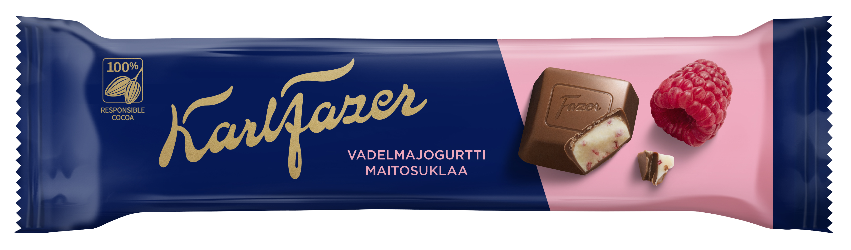 Karl Fazer Vadelmajogurttitäytettä ja maitosuklaata 37 g