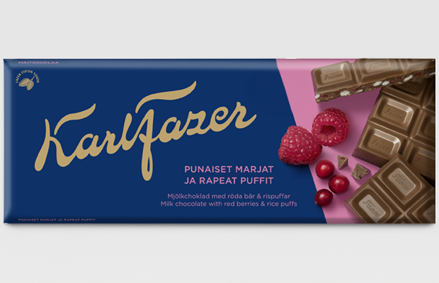 Karl Fazer Punaisia marjoja ja maitosuklaata 180g