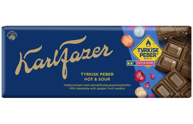 Karl Fazer Tyrkisk Peber Hot&Sour chocolate tablet 180g