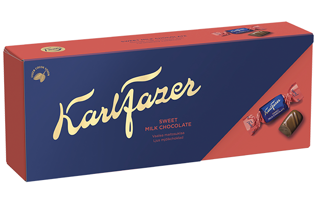 Karl Fazer Vaalea Maitosuklaa suklaakonvehti 250g