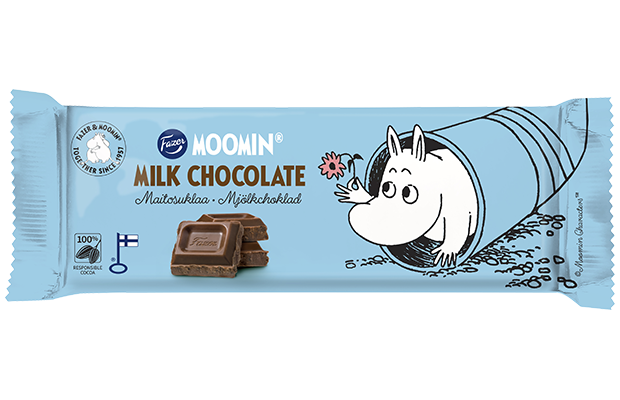 Fazer Moomin Milk chocolate 68g tablet
