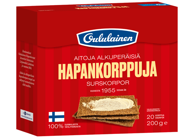 Oululainen Hapankorppuja 200g rye crisp