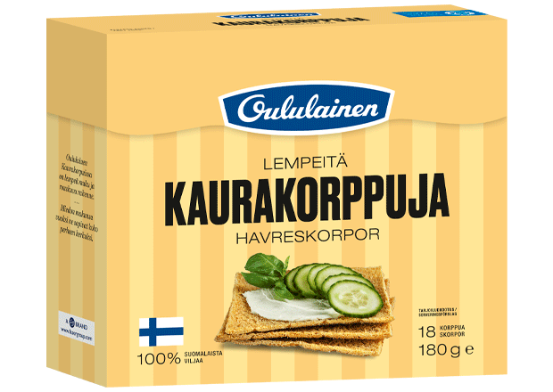 Oululainen Kaurakorppuja 180g