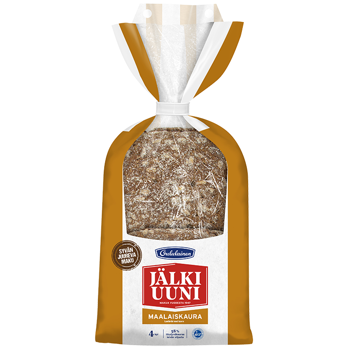 Oululainen Jälkiuuni Maalaiskaura 4kpl 240g