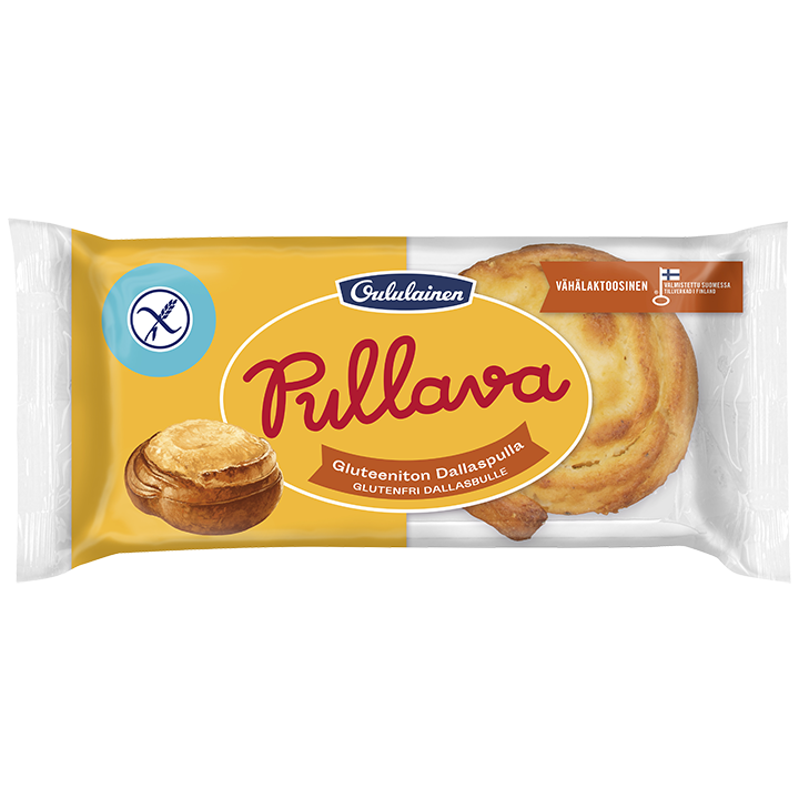 Oululainen Pullava Gluteeniton Dallaspulla 2kpl 140g