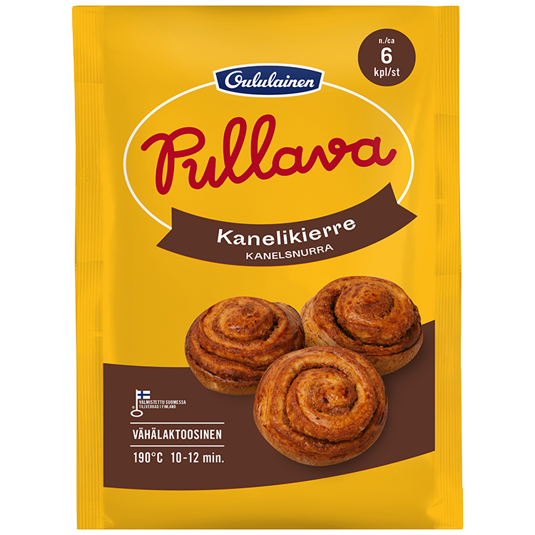 8 x Oululainen Pullava Cinnamon Swirl 6pcs 420g, frozen