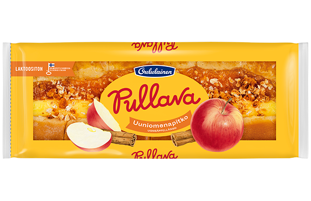 Oululainen Pullava Baked apple sweet loaf 420g, seasonal taste