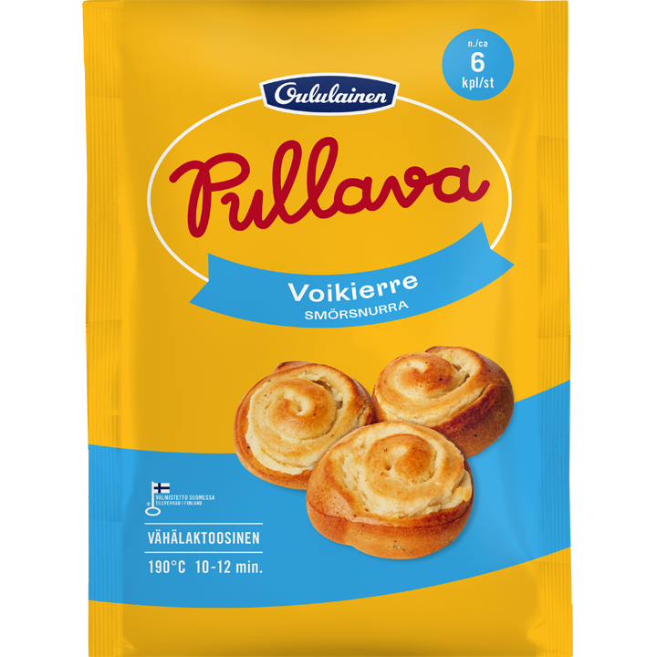 8 x Oululainen Pullava Butter Swirl 6pcs 420g, frozen