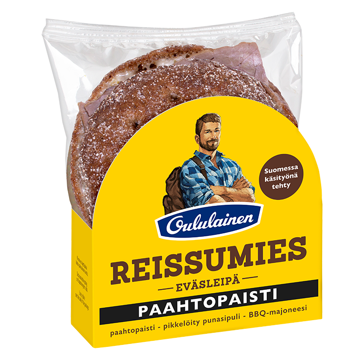 Oululainen Reissumies Filled bread Roast beef 130g