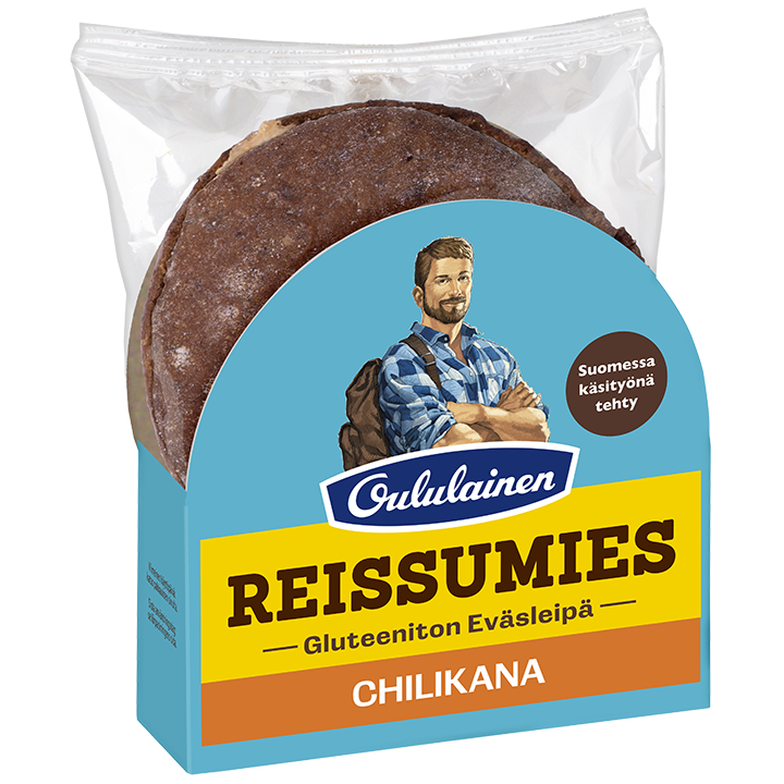 Oululainen Reissumies Gluten-Free Filled bread Chili Chicken 150g