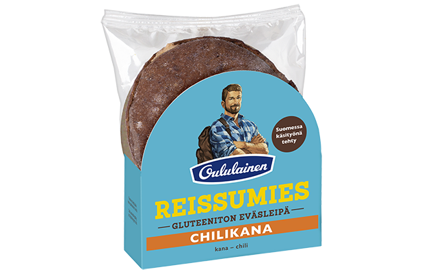 Oululainen Reissumies Gluten-Free Filled bread Chili Chicken 150g