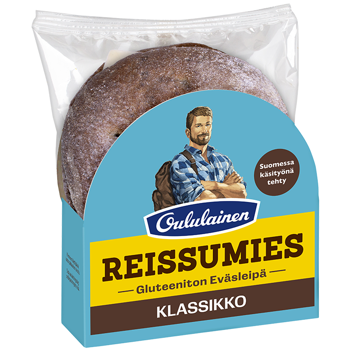 Oululainen Reissumies Gluteeniton Eväsleipä Klassikko 160g