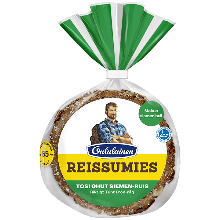 Oululainen Reissumies Tosi Ohut Siemen-ruis 5kpl 175g