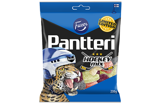 Pantteri Hockey Mix limited edition karkkipussi 230g