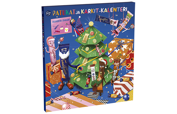 Fazer patukat & karkit kalenteri 415g