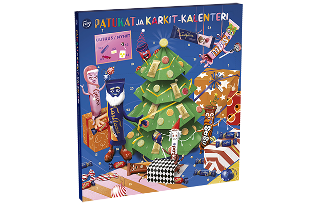 Fazer patukat & karkit kalenteri 415g