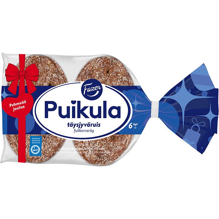 Fazer Puikula Täysjyväruis 6kpl 330g
