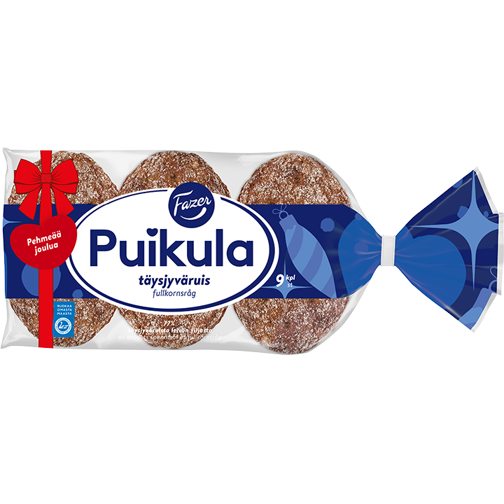 Fazer Puikula Täysjyväruis 9kpl 500g