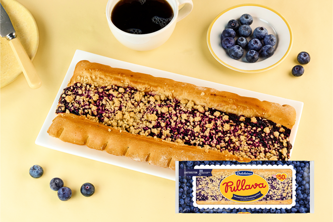 975907 Oululainen Pullava Mustikkapiirakkapitko 300g