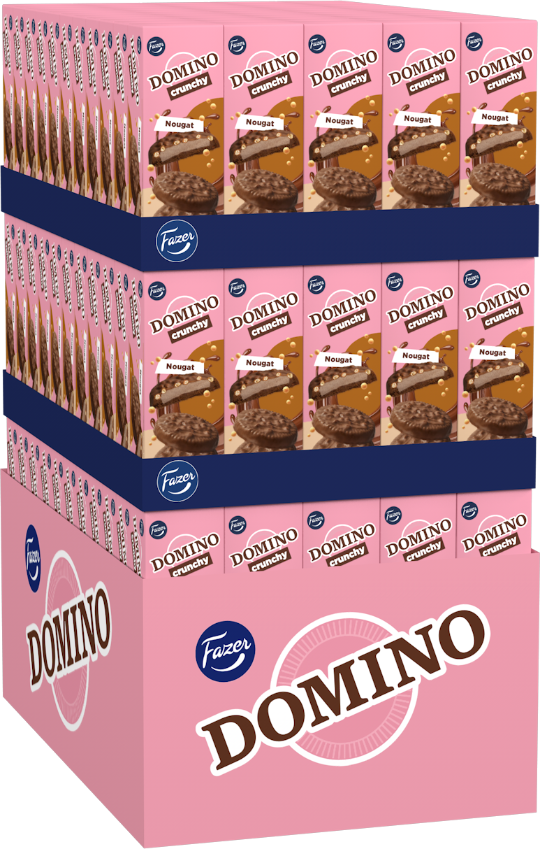 Domino Crunchy nougat indulgent biscuit 150 g QP