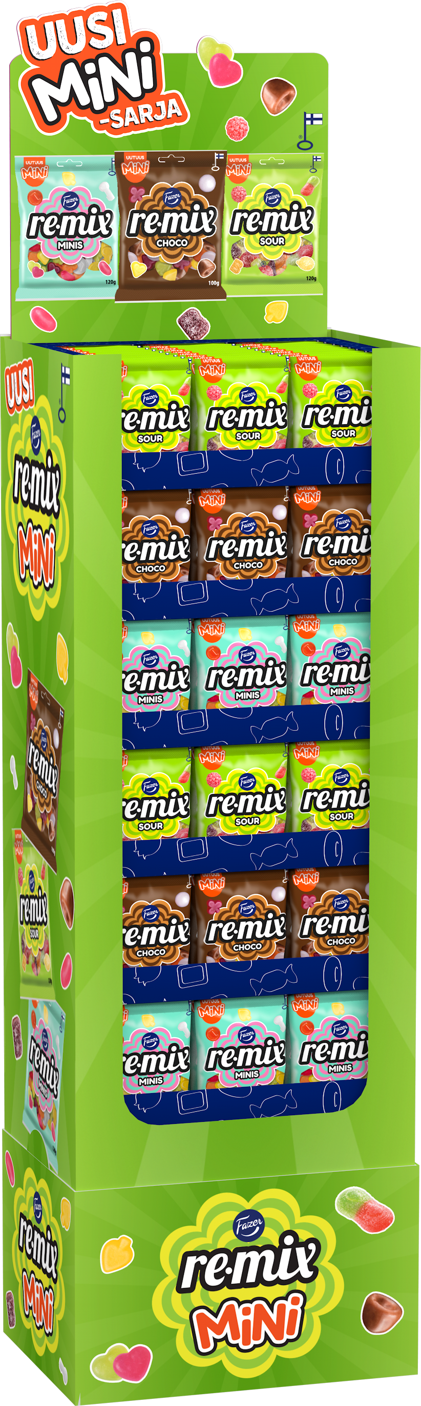 Remix Mini candy bag 100-120g x 144 3var MixDSP
