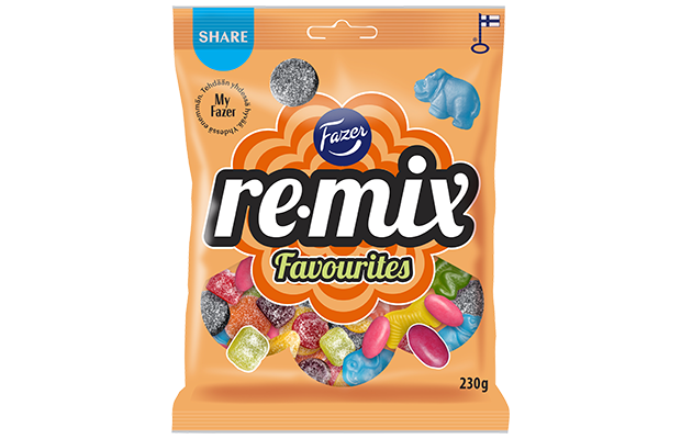 Remix Favourites candy bag 230g